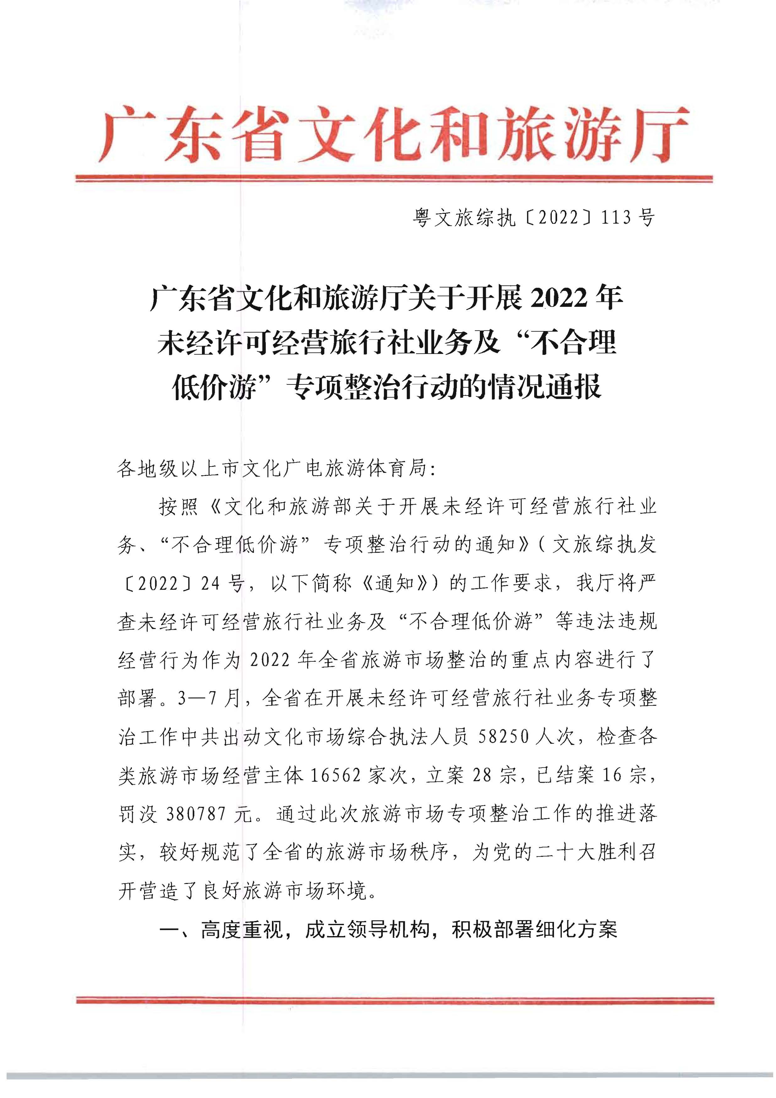 博彩网站关于开展2022年未经许可经营旅行社业务及“不合理低价游”专项整治行动的情况通报_页面_01.jpg
