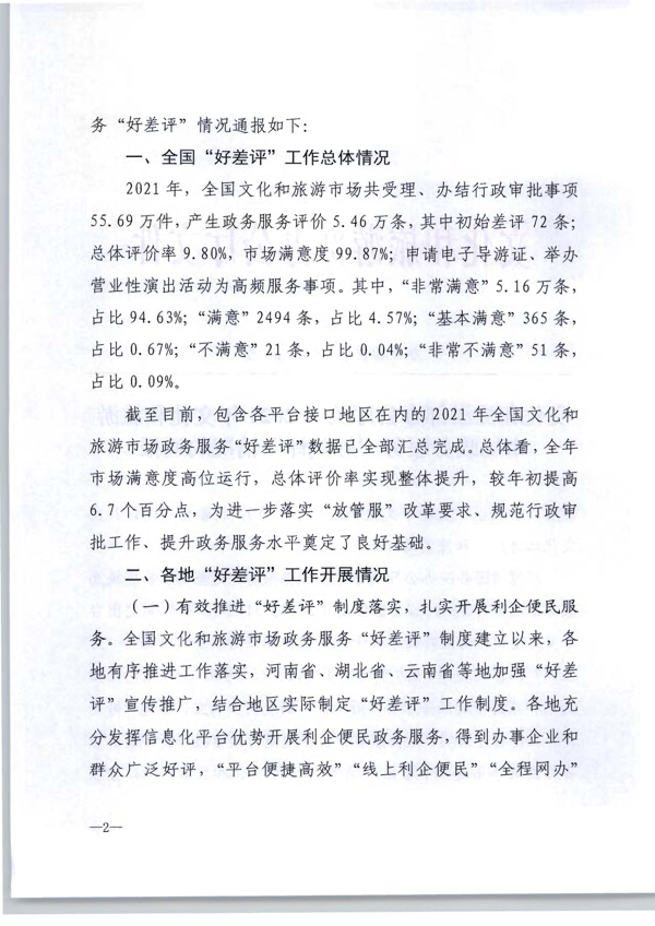 220325165130338460_博彩网站转发博彩网站 - 亚洲正规博彩网站办公厅关于2021年文化和旅游市场政务服务“好差评”情况通报的通知_3.png